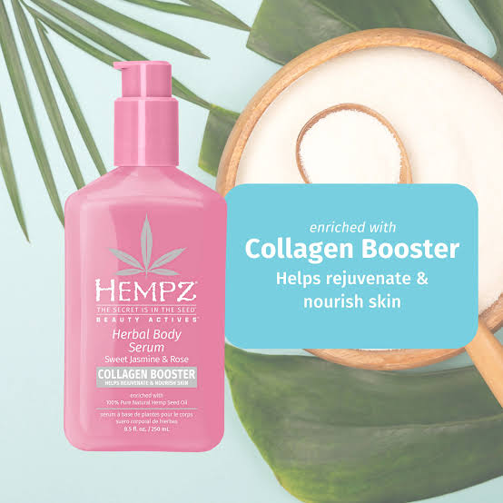 Hempz Sweet Jasmine & Rose Body Serum with Collagen Booster 8.5 oz.