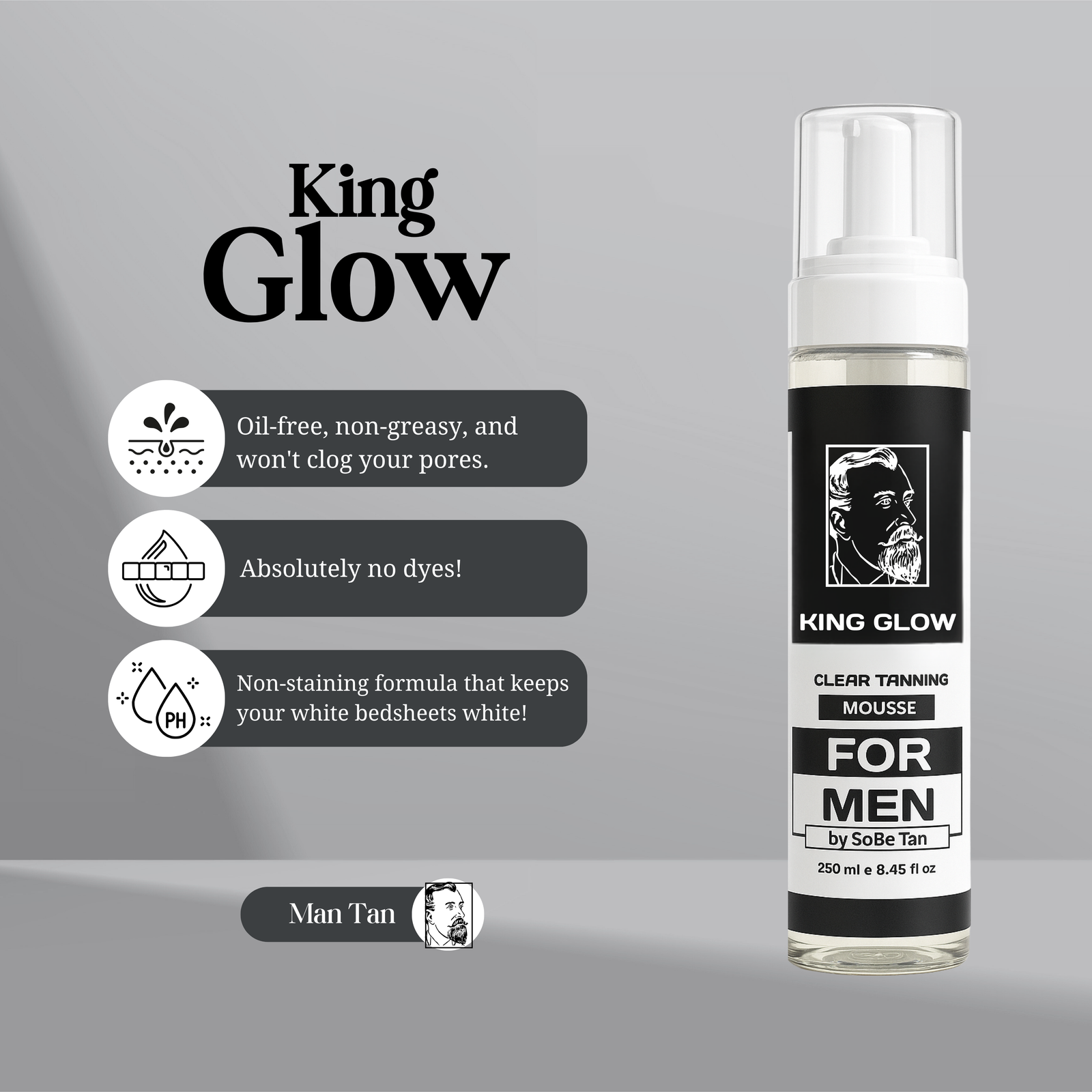 King Glow (Self-Tanner for Men)
